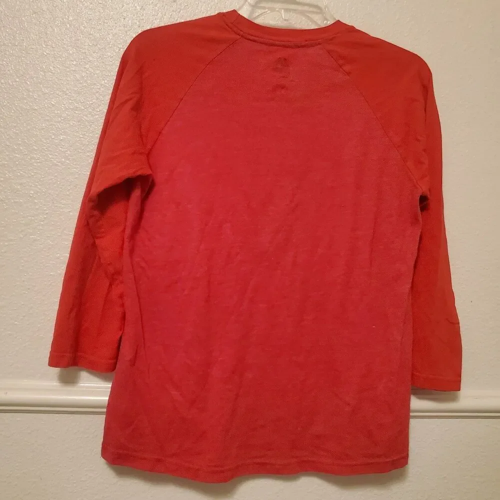 Majestic Los Angeles Angels MLB Youth L 14/16 Red 3/4 Sleeve Raglan T-Shirt - Picture 8 of 12